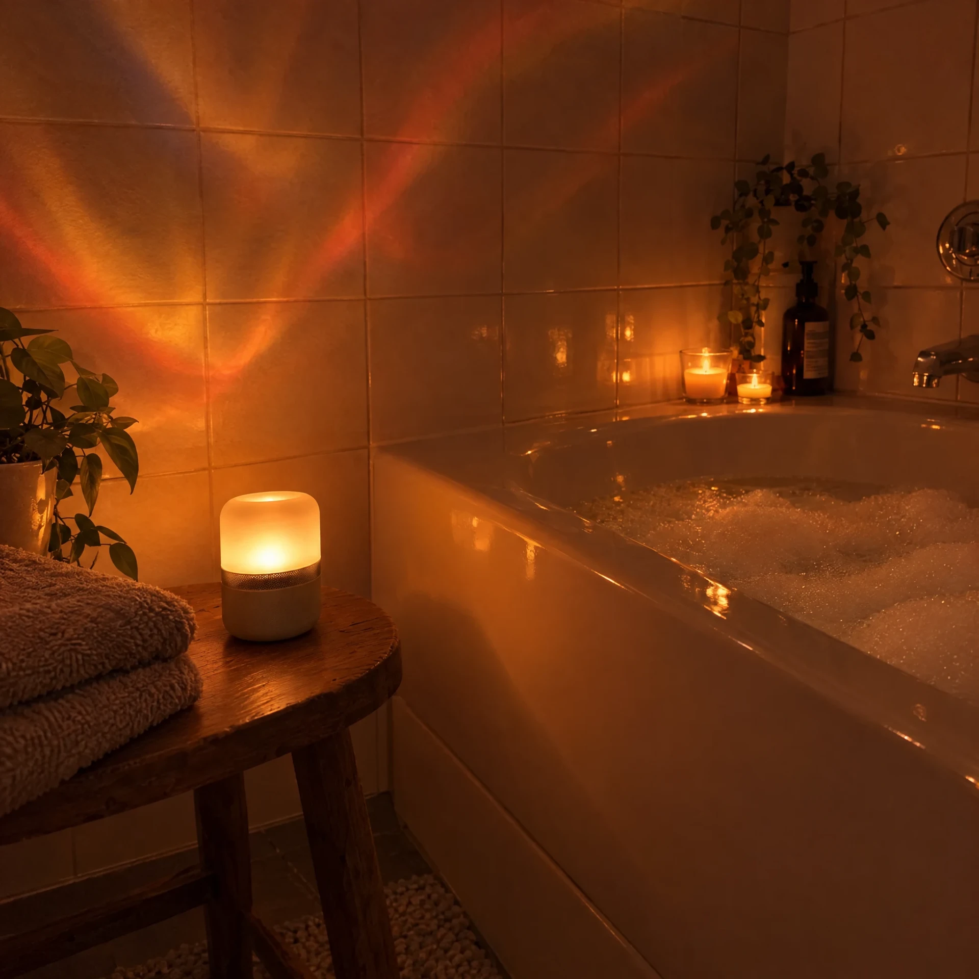 Baño relajante con Clavelux